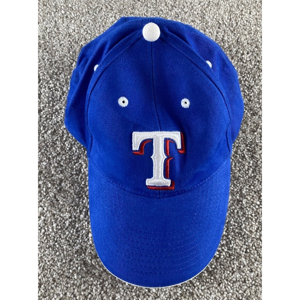 MLB Texas Rangers One Size Fits All Cotton Blue Hat Kroger And Dr Pepper Sponsor